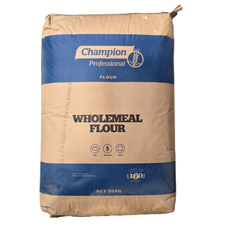 WHOLEMEAL FLOUR 20kg BAG CHAMPION