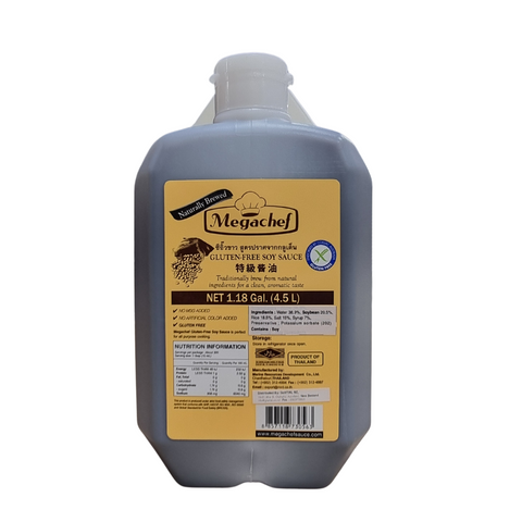 SOY SAUCE PREMIUM GLUTEN FREE 4.5 LITRE MEGACHEF