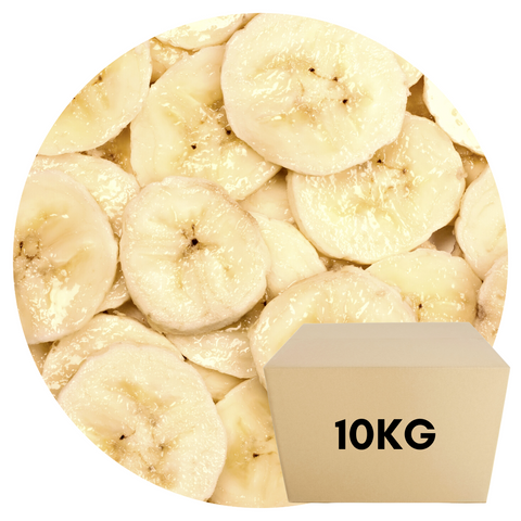 BANANA SLICES FROZEN - 10KG BULK CARTON