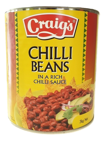 CHILLI BEANS 3kg CAN CRAIGS