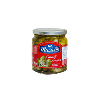 ARTICHOKES GRILLED QUARTERS IN OIL 280g JAR MASIELLO