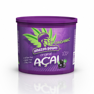 ACAI PULP ORGANIC ORIGINAL 10kg BUCKET AMAZON POWER