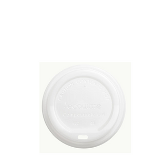 COFFEE LID WHITE 62mm FOR ESPRESSO CUP (50 PACK) DECENT PACKAGING