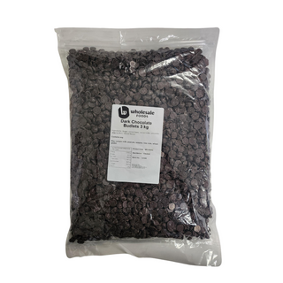 CHOCOLATE COUVERTURE DARK BUDLETS 46.2% 3kg BAG COCOA FARM