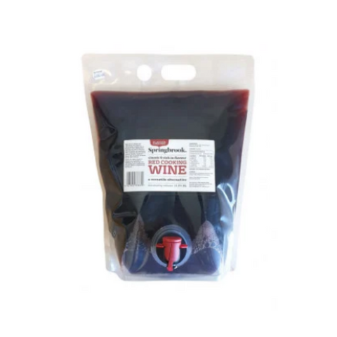 COOKING WINE RED 3 LITRE BAG SPRINGBROOK