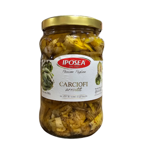 ARTICHOKES GRILLED QUARTERS IN OIL 1.6 kg JAR