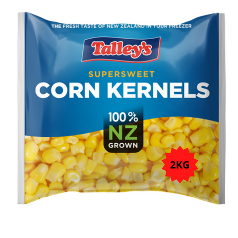 CORN KERNELS 2KG FROZEN TALLEY