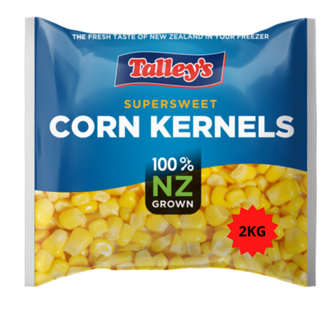 CORN KERNALS 2KG FROZEN TALLEY