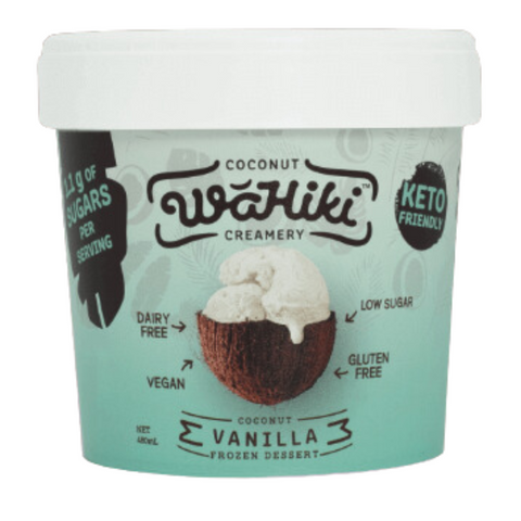 ICE CREAM COCONUT VANILLA 5 LITRE WAHIKI CREAMERY