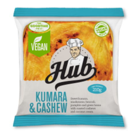VEGAN PIE KUMARA & CASHEW 210g BAGGED (BOX 6) HUB