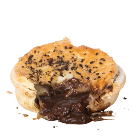 PIES STEAK & PEPPER BAGGED (BOX 12) LUV-A-PIE CLEARANCE