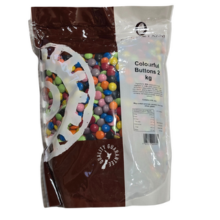 CHOCOLATE COLOURFUL BUTTONS 2KG
