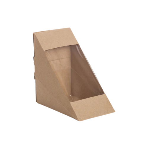 KRAFT SANDWICH WEDGE (250 PER SLEEVE) ECOWARE