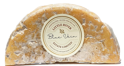 BLUE VEIN CHEESE HALF WHEEL NELSON LITTLE RIVER PER KG (APPROX 1.2KG)