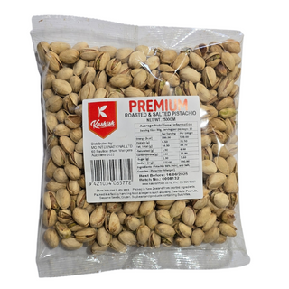 NUTS PISTACHIOS ROASTED SALTED IN SHELL 500G BAG