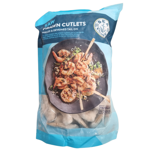 PRAWN CUTLETS RAW 21/25 1KG PACK