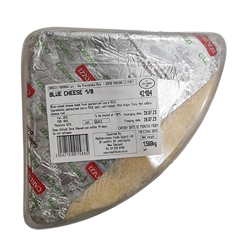 GORGONZOLA (BLUE CHEESE) PRICE PER KG (APPROX 1.5KG WEDGE)