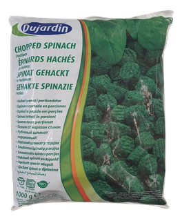 SPINACH PORTIONS CHOPPED 1KG BAG