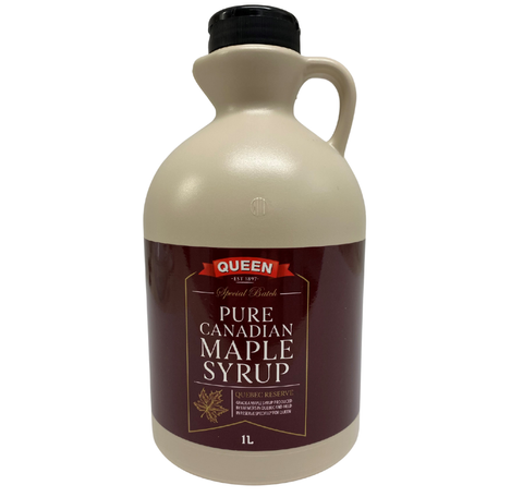 MAPLE SYRUP PURE A GRADE CANADIAN 1 LITRE QUEEN