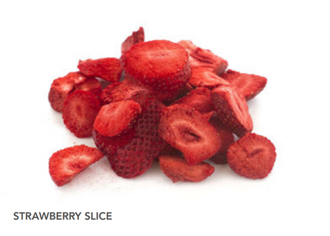STRAWBERRY SLICES  FREEZE DRIED 100g FRESH AS
