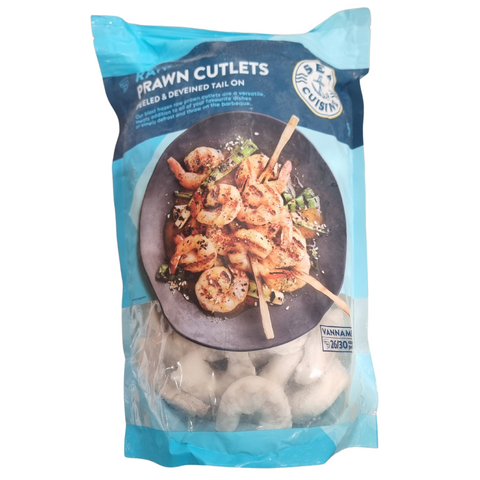 PRAWN CUTLETS RAW 26/30 1KG PACK