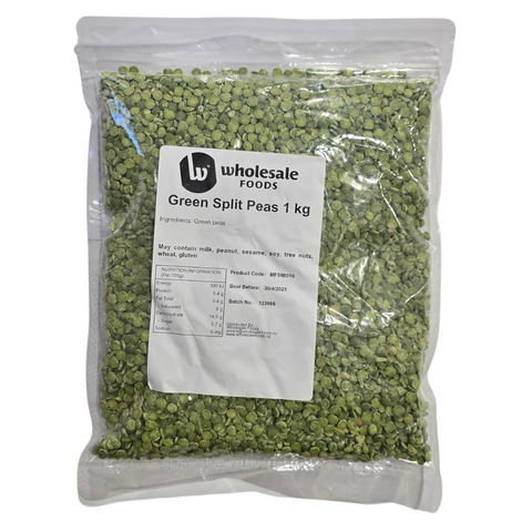 PEAS GREEN SPLIT 1KG BAG