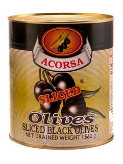 OLIVES BLACK SLICED  A10 (1.56kg NET DR WEIGHT)