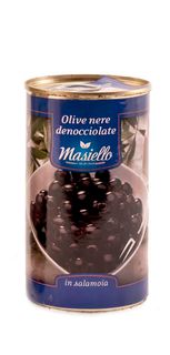 **OLIVES BLACK PITTED 370g CAN