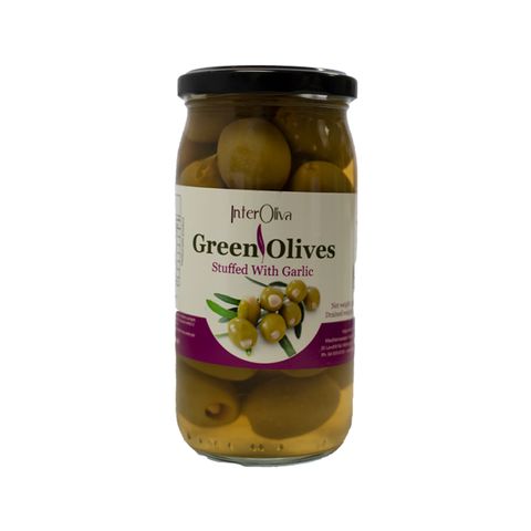 OLIVES GARLIC STUFFED MAMMOTH 370GM JAR