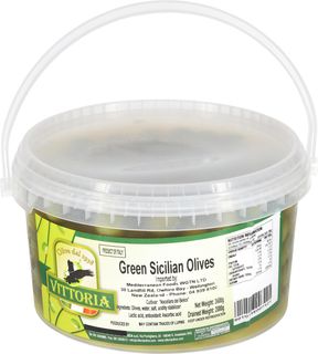 OLIVES SICILIAN GREEN 2kg TUB (120/140)