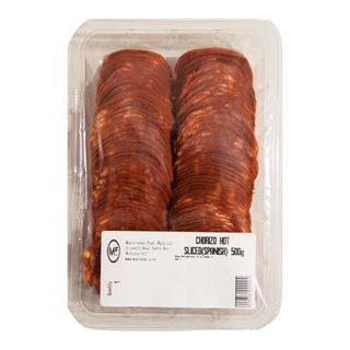 CHORIZO HOT SLICED (SPANISH) 500g PACK (352)