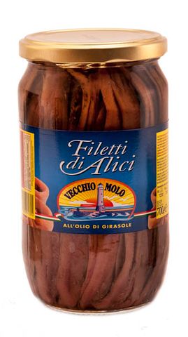 ANCHOVY FILLETS IN OIL 700g JAR