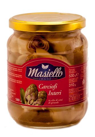 **ARTICHOKES WHOLE IN OIL 530g JAR