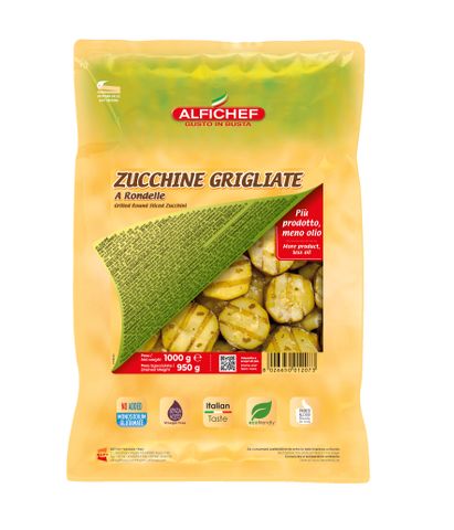 GRILLED ROUND SLICED ZUCCHINI 1kg pouch