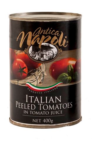 WHOLE PEELED TOMATOES 400g CAN