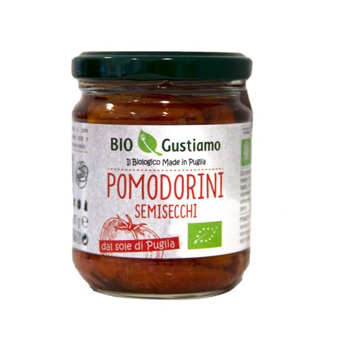 ORGANIC TOMATOES SEMI DRIED IN OIL 190g JAR