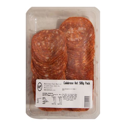 SALAMI  CALABRESE  SLICED 500g PACK