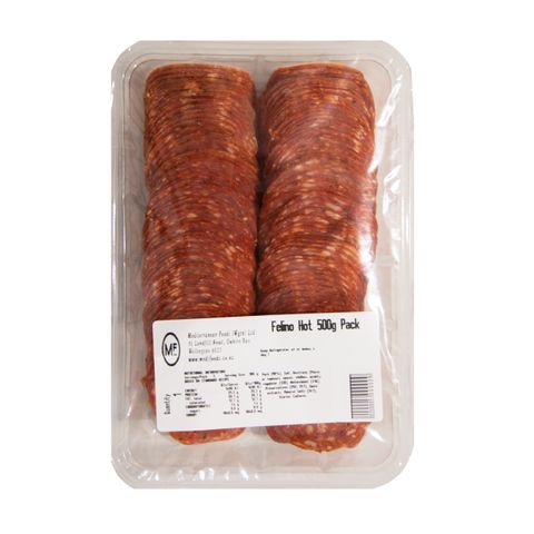 SALAMI FELINO HOT SLICED 500g PACK