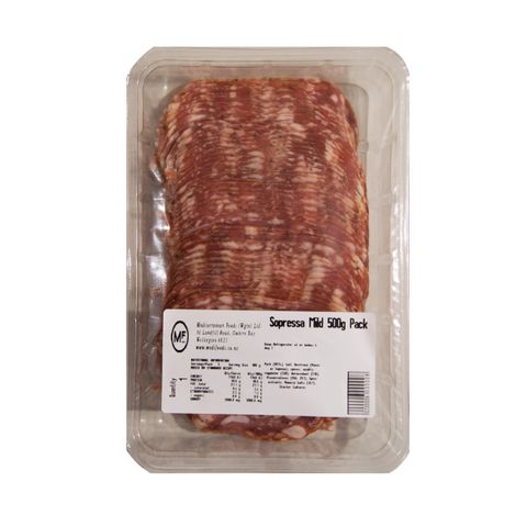 SALAMI SOPPRESSA MILD SLICED 500g PACK