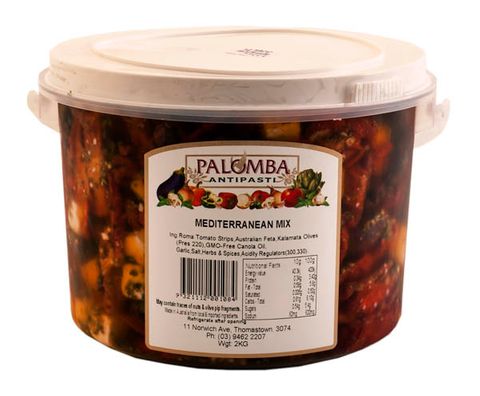 MEDITERRANEAN MIX IN OIL 2KG TUB