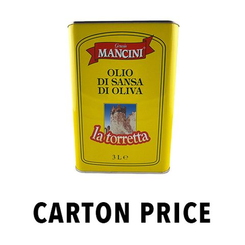 POMACE OLIVE OIL 3 LITRE TIN (MANCINI)