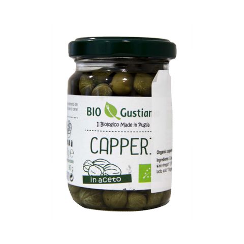 ORGANIC CAPERS IN VINEGAR 140g JAR