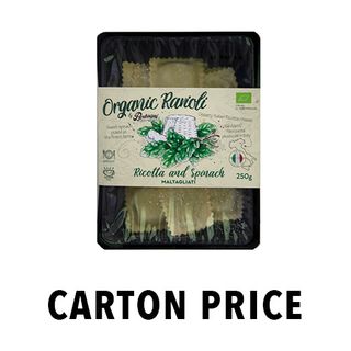 ORGANIC RICOTTA & SPINACH RAVIOLI 250g