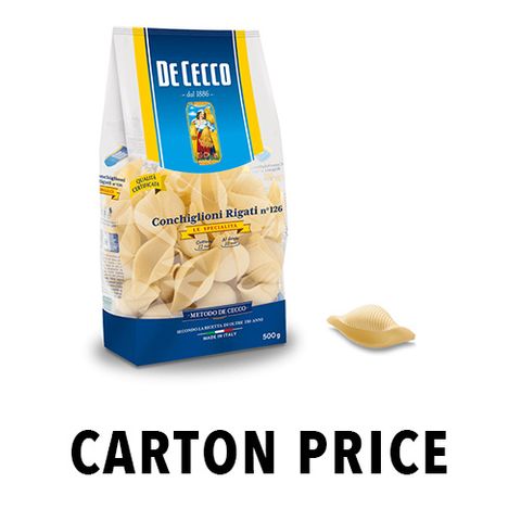 **CONCHIGLIONI RIGATI (126) 500g