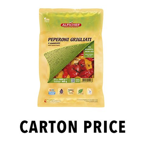 GRILLED PEPPERS SQUARED 1kg pouch