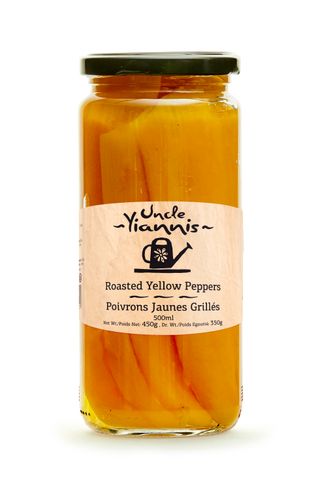 ROASTED YELLOW PEPPERS STRIPS 500ml Jar