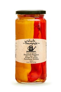 ROASTED RED & YELLOW PEPPERS STRIPS 500ml Jar