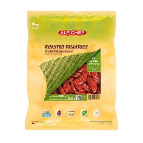 ROASTED SEMI DRIED TOMATOES QUARTERED 1.7kg pouch