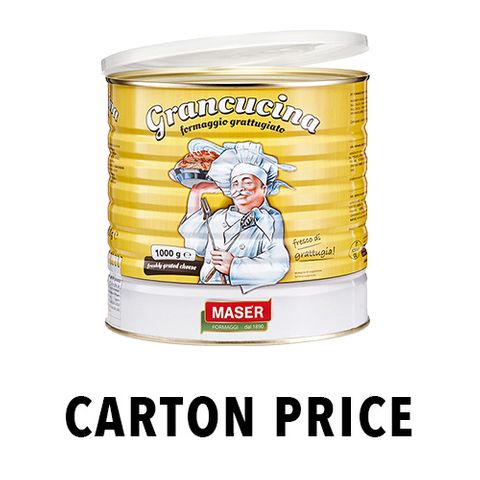 GRANCUCINA FRESHLY GRATED CHEESE IN 1 KG TIN