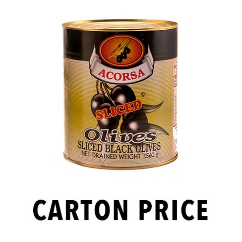 OLIVES BLACK SLICED  A10 (1.56kg NET DR WEIGHT)